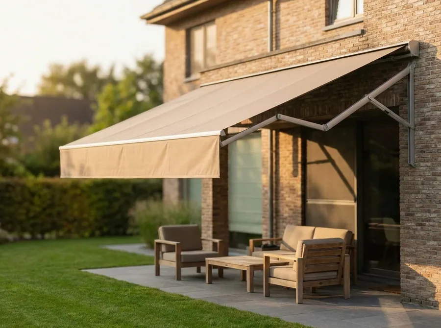 Folding-Arm Awnings fitted in a Sixfountains home